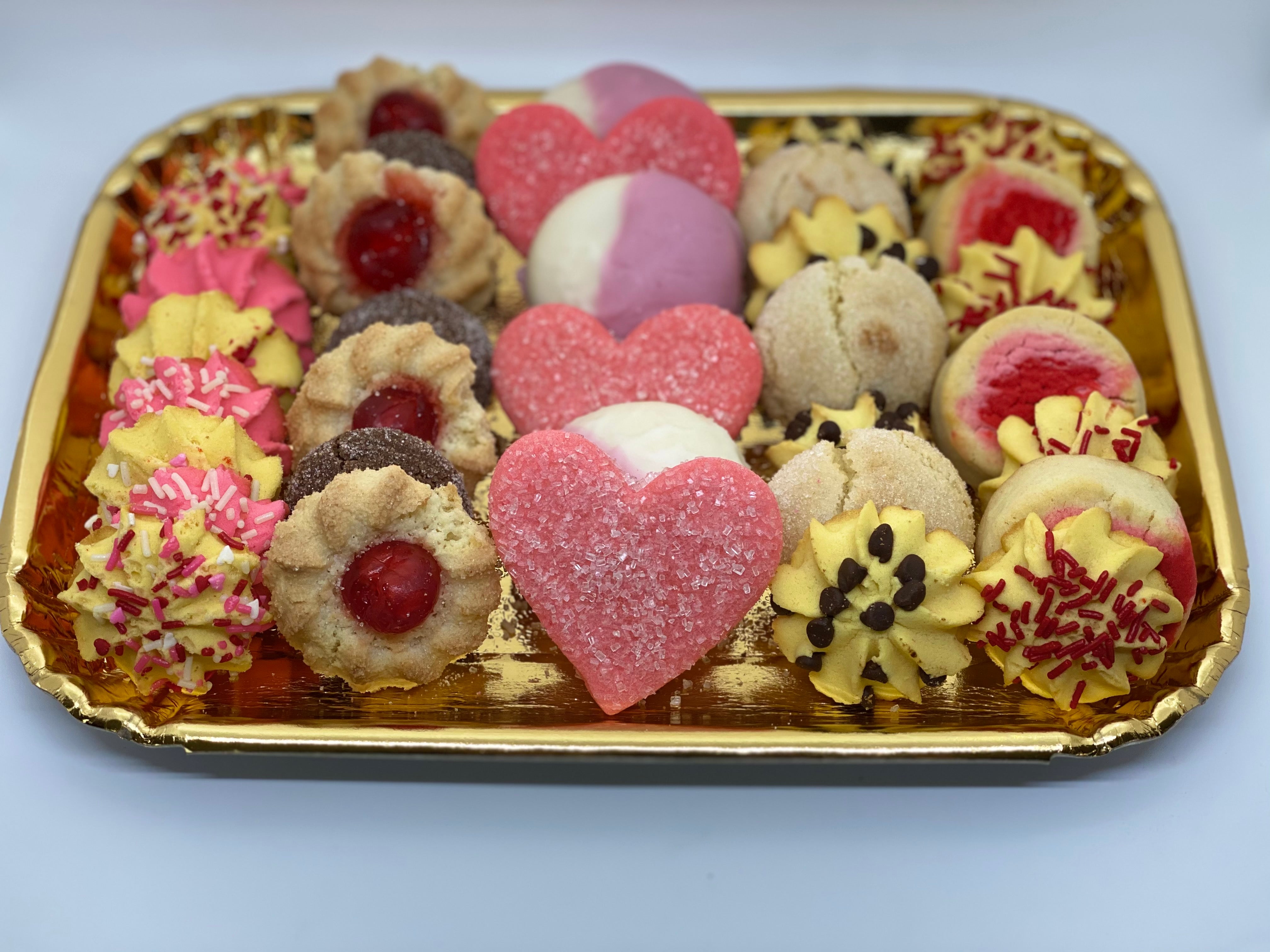 Valentine Italian Cookie Tray, 1.50 lb. – Il Giardino Bakery